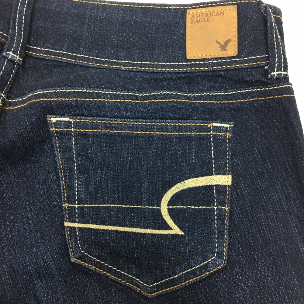 American Eagle  Dark Wash Stretch Slim Boot Size 2 - Picture 4 of 8